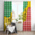 Congo Christmas Window Curtain with Tribal Tree Design Coat of Arms and Animal Pattern - Wonder Print Shop