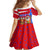 Puerto Rico Christmas Family Matching Tank Maxi Dress and Hawaiian Shirt with Dancing Santa Reindeer Blue Tree and Festive Flag Design - Wonder Print Shop