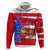 Puerto Rico Christmas Hoodie with Dancing Santa Reindeer Blue Tree and Festive Flag Design - Wonder Print Shop