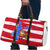 Puerto Rico Christmas Travel Bag with Dancing Santa Reindeer Blue Tree and Festive Flag Design - Wonder Print Shop