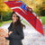 Puerto Rico Christmas Umbrella with Dancing Santa Reindeer Blue Tree and Festive Flag Design - Wonder Print Shop