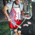 Puerto Rico Christmas Apron with Taino Symbols Palm Tree Bongos and Holiday Pattern Design - Wonder Print Shop