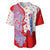 Puerto Rico Christmas Baseball Jersey with Taino Symbols Palm Tree Bongos and Holiday Pattern Design - Wonder Print Shop