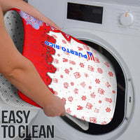 Puerto Rico Christmas Bathroom Set with Taino Symbols Palm Tree Bongos and Holiday Pattern Design - Wonder Print Shop