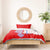 Puerto Rico Christmas Bedding Set with Taino Symbols Palm Tree Bongos and Holiday Pattern Design - Wonder Print Shop