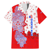 Puerto Rico Christmas Family Matching Mermaid Dress and Hawaiian Shirt with Taino Symbols Palm Tree Bongos and Holiday Pattern Design - Wonder Print Shop