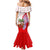 Puerto Rico Christmas Family Matching Mermaid Dress and Hawaiian Shirt with Taino Symbols Palm Tree Bongos and Holiday Pattern Design - Wonder Print Shop