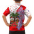 Puerto Rico Christmas Kid Hawaiian Shirt with Taino Symbols Palm Tree Bongos and Holiday Pattern Design - Wonder Print Shop