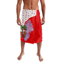 Puerto Rico Christmas Lavalava with Taino Symbols Palm Tree Bongos and Holiday Pattern Design - Wonder Print Shop