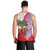 Puerto Rico Christmas Men Tank Top with Taino Symbols Palm Tree Bongos and Holiday Pattern Design - Wonder Print Shop