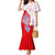 Puerto Rico Christmas Mermaid Dress with Taino Symbols Palm Tree Bongos and Holiday Pattern Design - Wonder Print Shop