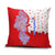 Puerto Rico Christmas Pillow Cover with Taino Symbols Palm Tree Bongos and Holiday Pattern Design - Wonder Print Shop