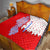 Puerto Rico Christmas Quilt with Taino Symbols Palm Tree Bongos and Holiday Pattern Design - Wonder Print Shop