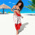 Puerto Rico Christmas Sarong with Taino Symbols Palm Tree Bongos and Holiday Pattern Design - Wonder Print Shop