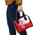 Puerto Rico Christmas Shoulder Handbag with Taino Symbols Palm Tree Bongos and Holiday Pattern Design - Wonder Print Shop