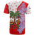 Puerto Rico Christmas T Shirt with Taino Symbols Palm Tree Bongos and Holiday Pattern Design - Wonder Print Shop