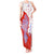 Puerto Rico Christmas Tank Maxi Dress with Taino Symbols Palm Tree Bongos and Holiday Pattern Design - Wonder Print Shop