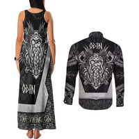 Odin The Viking God Couples Matching Tank Maxi Dress and Long Sleeve Button Shirts - Wonder Print Shop