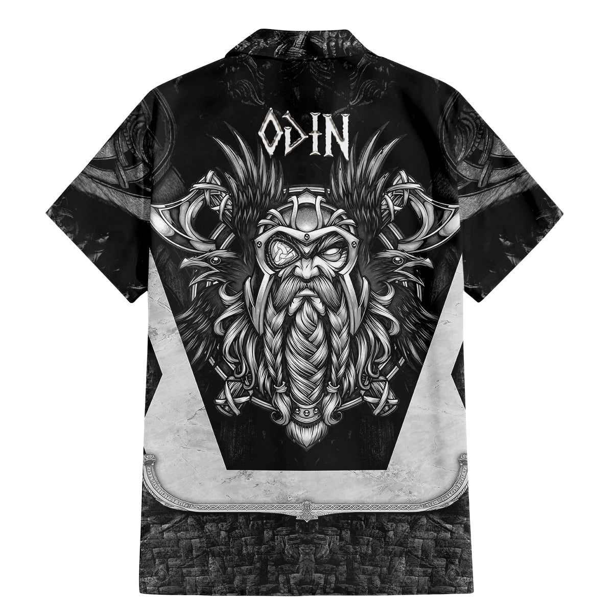Odin The Viking God Family Matching Mermaid Dress and Hawaiian Shirt - Wonder Print Shop