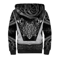 Odin The Viking God Sherpa Hoodie - Wonder Print Shop