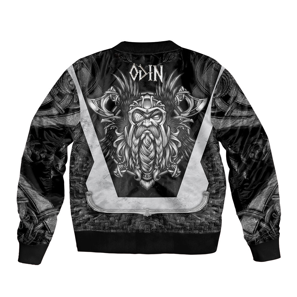 Odin The Viking God Sleeve Zip Bomber Jacket - Wonder Print Shop