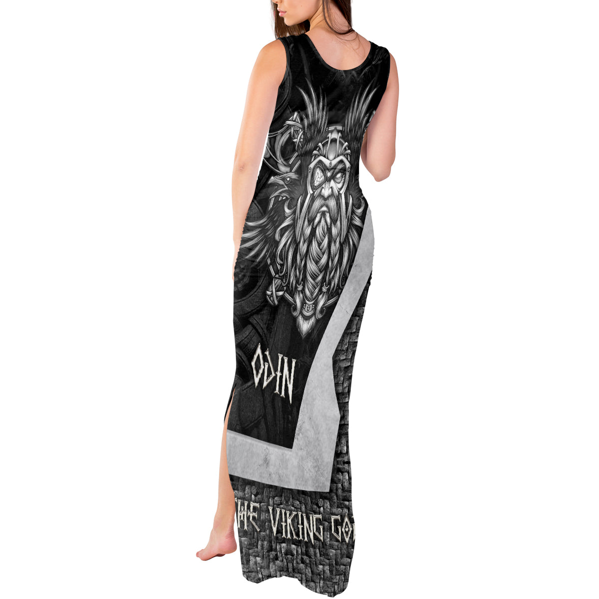 Odin The Viking God Tank Maxi Dress - Wonder Print Shop