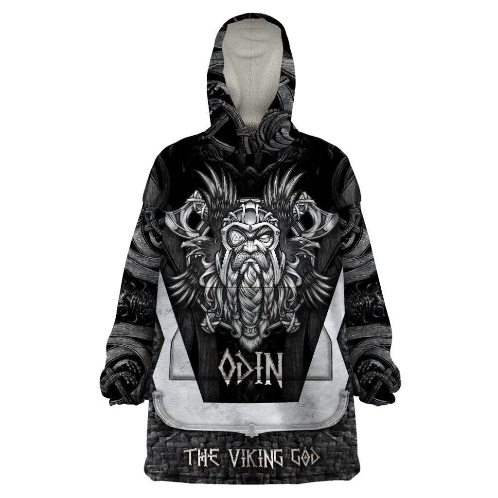 Odin The Viking God Wearable Blanket Hoodie - Wonder Print Shop