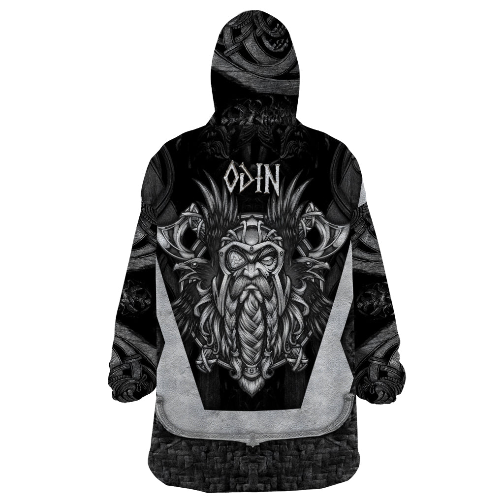 Odin The Viking God Wearable Blanket Hoodie - Wonder Print Shop