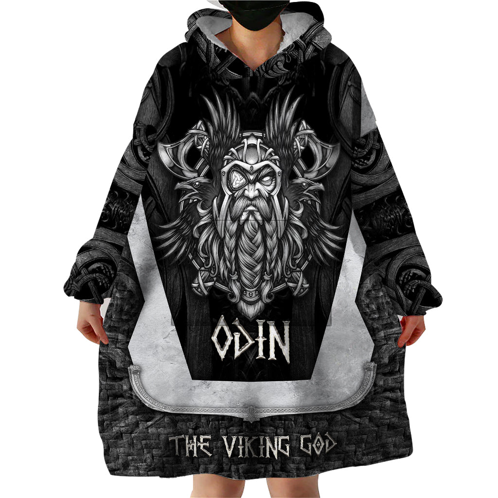 Odin The Viking God Wearable Blanket Hoodie - Wonder Print Shop