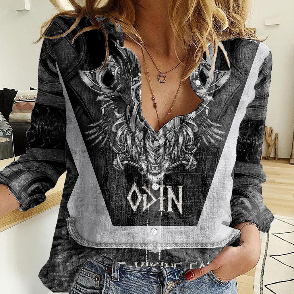 Odin The Viking God Women Casual Shirt - Wonder Print Shop