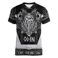 Odin The Viking God Women V Neck T Shirt - Wonder Print Shop