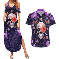 Warning This Tattooed Give Does Not Play Well With Stupid People Couples Matching Summer Maxi Dress and Hawaiian Shirt - Wonder Print Shop