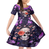 Warning This Tattooed Give Does Not Play Well With Stupid People Family Matching Off Shoulder Long Sleeve Dress and Hawaiian Shirt - Wonder Print Shop