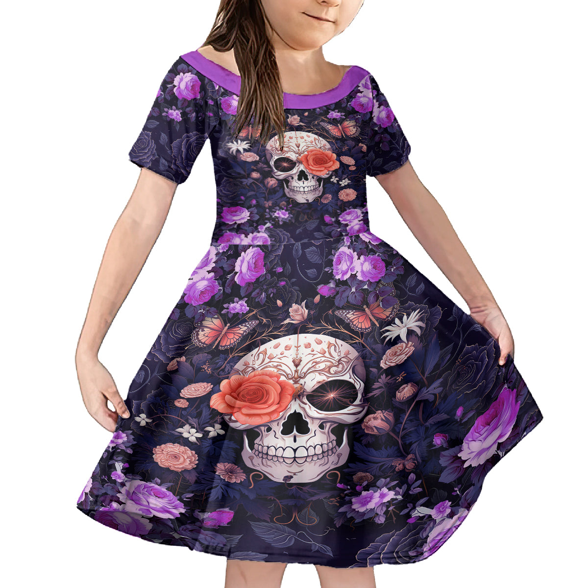 Warning This Tattooed Give Does Not Play Well With Stupid People Family Matching Off Shoulder Short Dress and Hawaiian Shirt - Wonder Print Shop