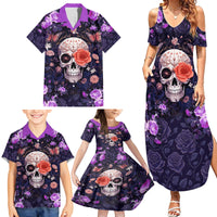 Warning This Tattooed Give Does Not Play Well With Stupid People Family Matching Summer Maxi Dress and Hawaiian Shirt - Wonder Print Shop