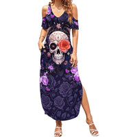 Warning This Tattooed Give Does Not Play Well With Stupid People Family Matching Summer Maxi Dress and Hawaiian Shirt - Wonder Print Shop