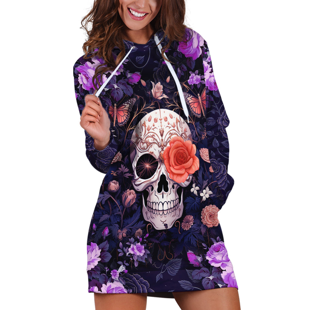 Warning This Tattooed Give Does Not Play Well With Stupid People Hoodie Dress - Wonder Print Shop