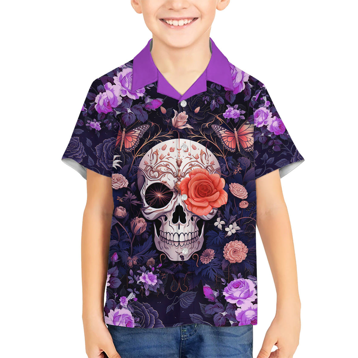 Warning This Tattooed Give Does Not Play Well With Stupid People Kid Hawaiian Shirt - Wonder Print Shop