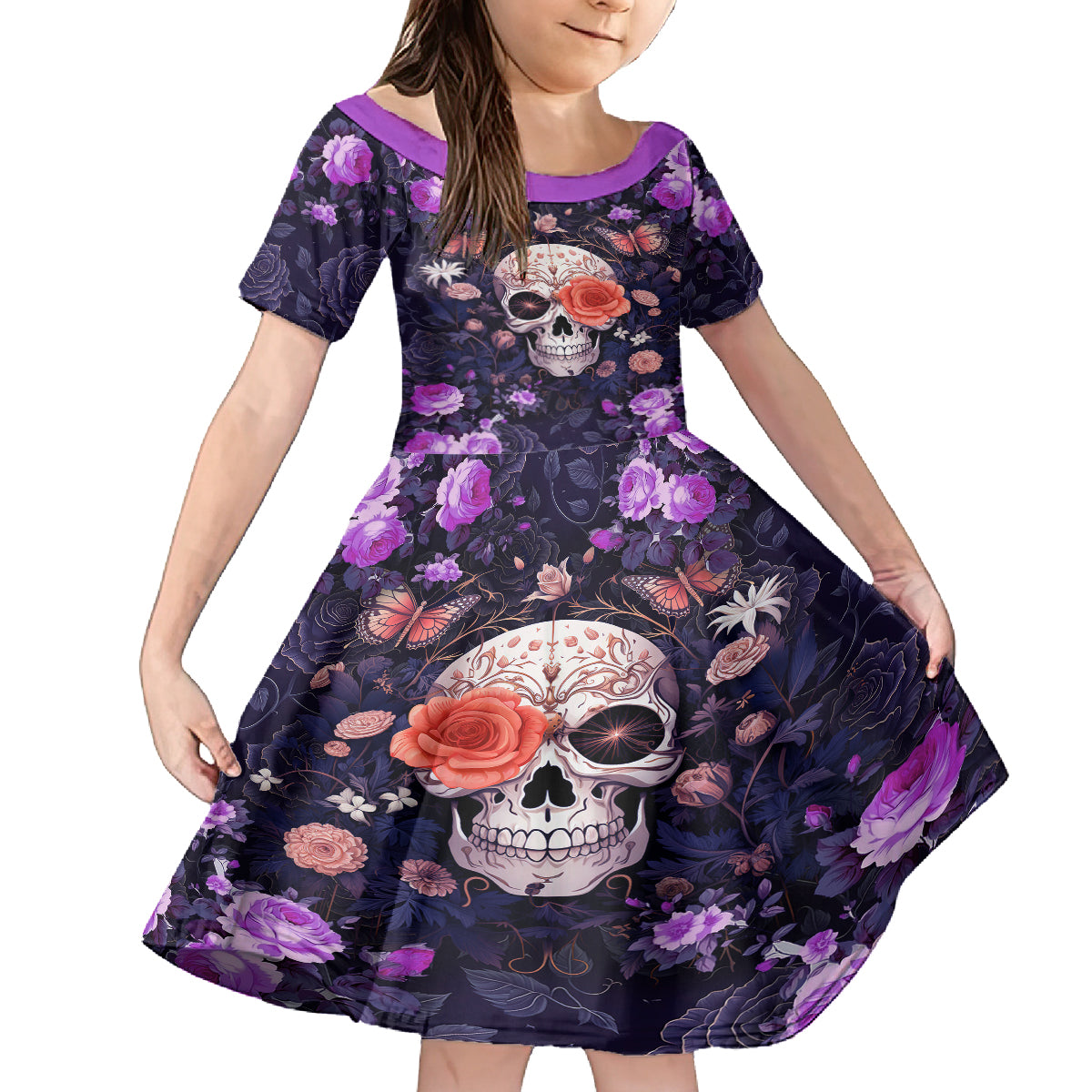 Warning This Tattooed Give Does Not Play Well With Stupid People Kid Short Sleeve Dress - Wonder Print Shop