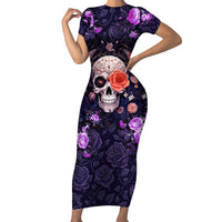 Warning This Tattooed Give Does Not Play Well With Stupid People Short Sleeve Bodycon Dress - Wonder Print Shop