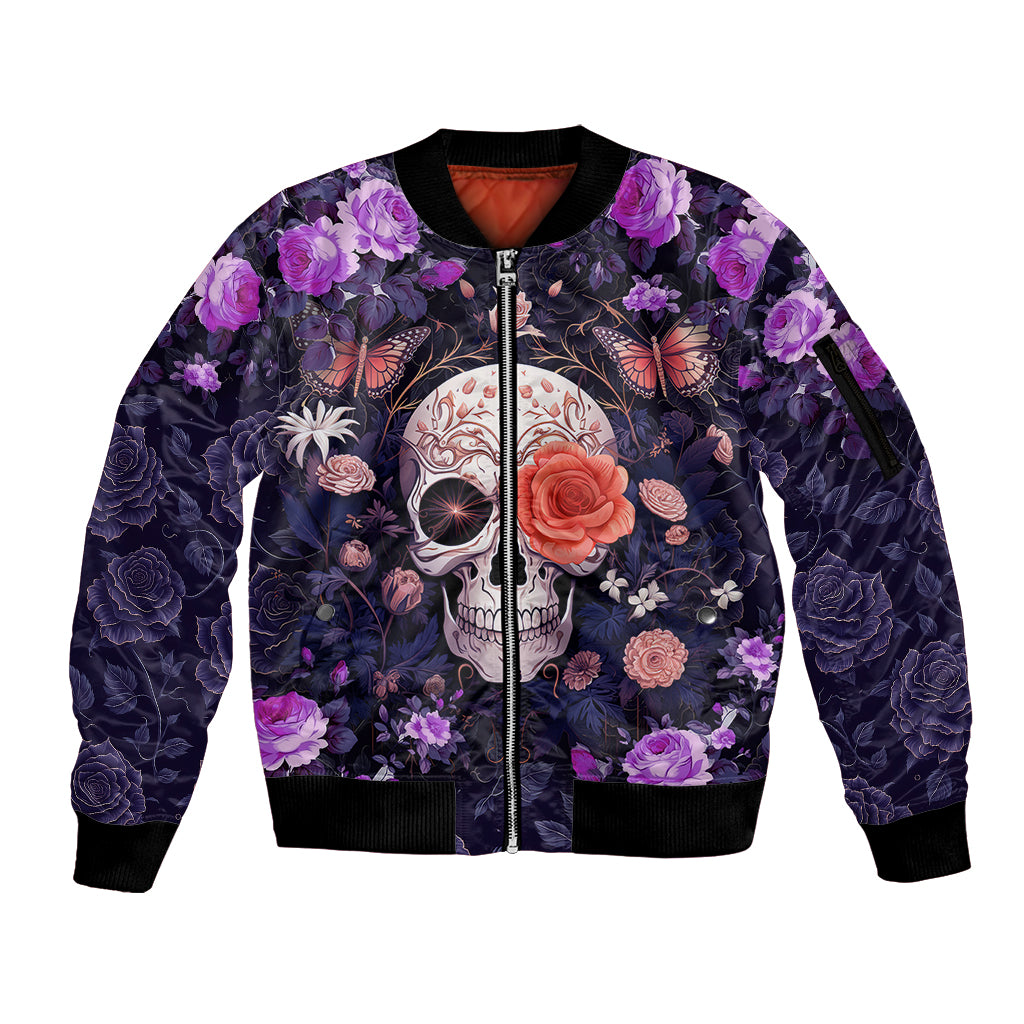 Warning This Tattooed Give Does Not Play Well With Stupid People Sleeve Zip Bomber Jacket - Wonder Print Shop