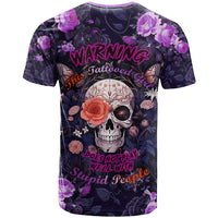 Warning This Tattooed Give Does Not Play Well With Stupid People T Shirt - Wonder Print Shop