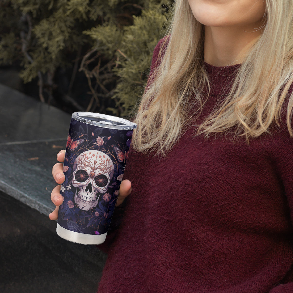 Warning This Tattooed Give Does Not Play Well With Stupid People Tumbler Cup - Wonder Print Shop