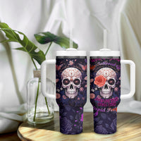 Warning This Tattooed Give Does Not Play Well With Stupid People Tumbler With Handle - Wonder Print Shop
