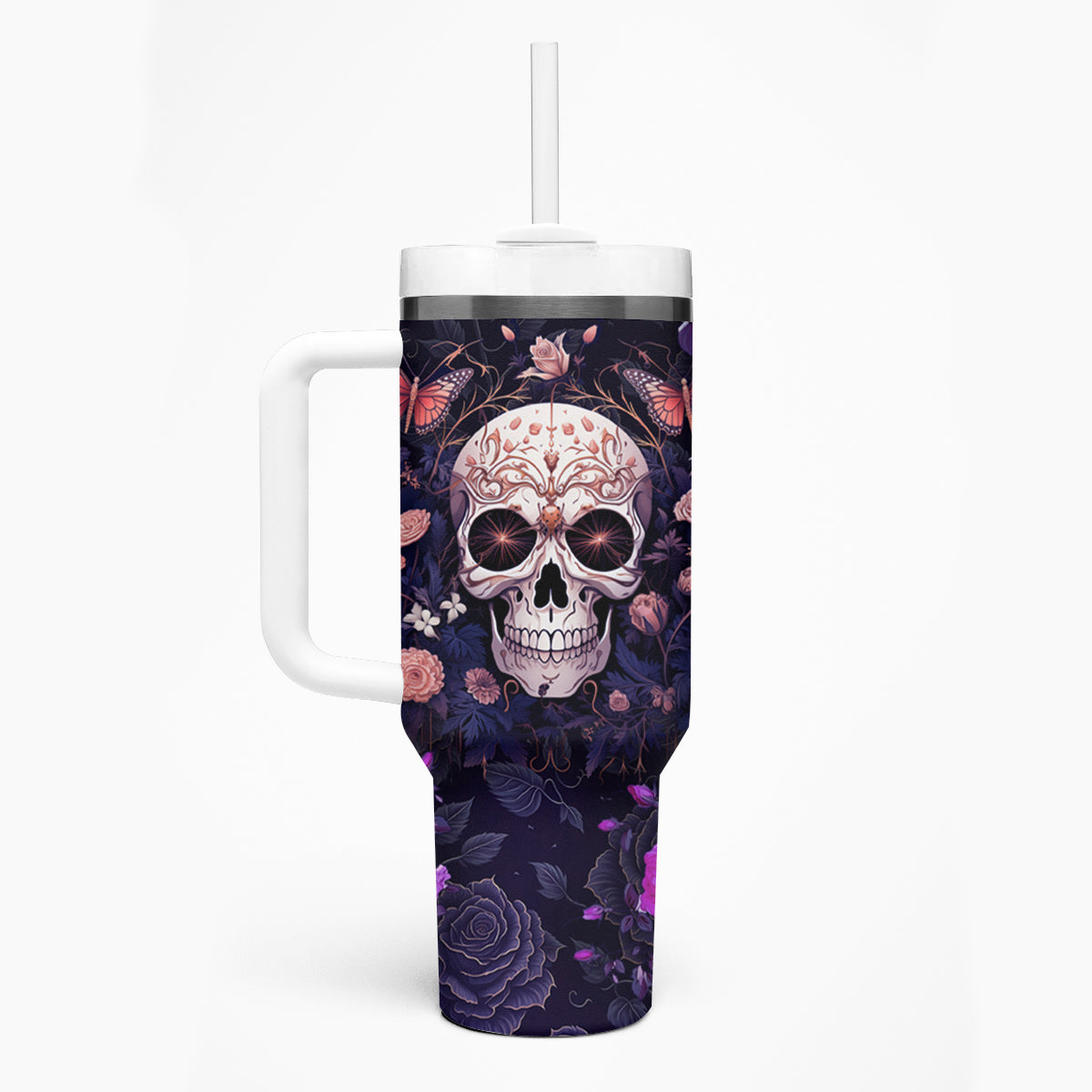 Warning This Tattooed Give Does Not Play Well With Stupid People Tumbler With Handle - Wonder Print Shop