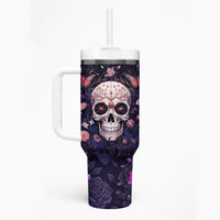 Warning This Tattooed Give Does Not Play Well With Stupid People Tumbler With Handle - Wonder Print Shop
