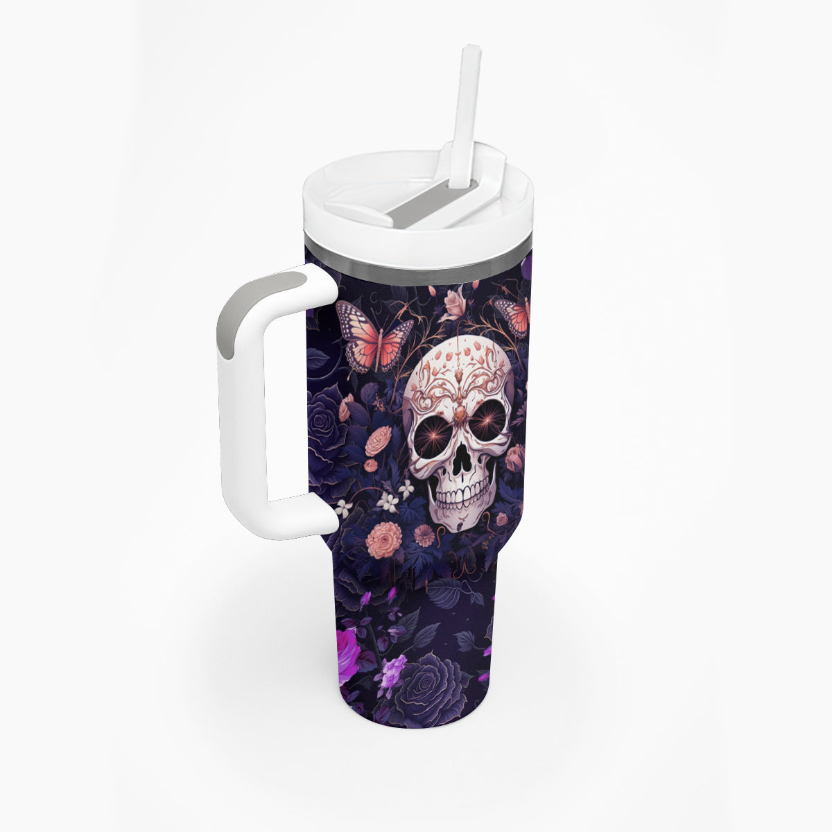 Warning This Tattooed Give Does Not Play Well With Stupid People Tumbler With Handle - Wonder Print Shop
