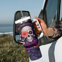Warning This Tattooed Give Does Not Play Well With Stupid People Tumbler With Handle - Wonder Print Shop