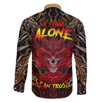 If I Stand Alone I Know I'm With Someone I Can Trust Family Matching Long Sleeve Bodycon Dress and Hawaiian Shirt - Wonder Print Shop