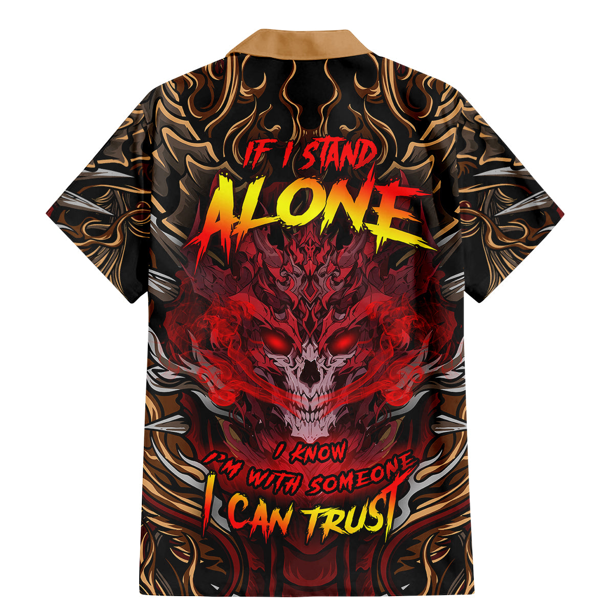 If I Stand Alone I Know I'm With Someone I Can Trust Family Matching Mermaid Dress and Hawaiian Shirt - Wonder Print Shop